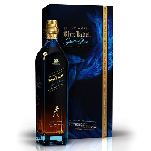 Johnnie Walker Blue Label Ghost and Rare Glenury Royal Whisky 70cl